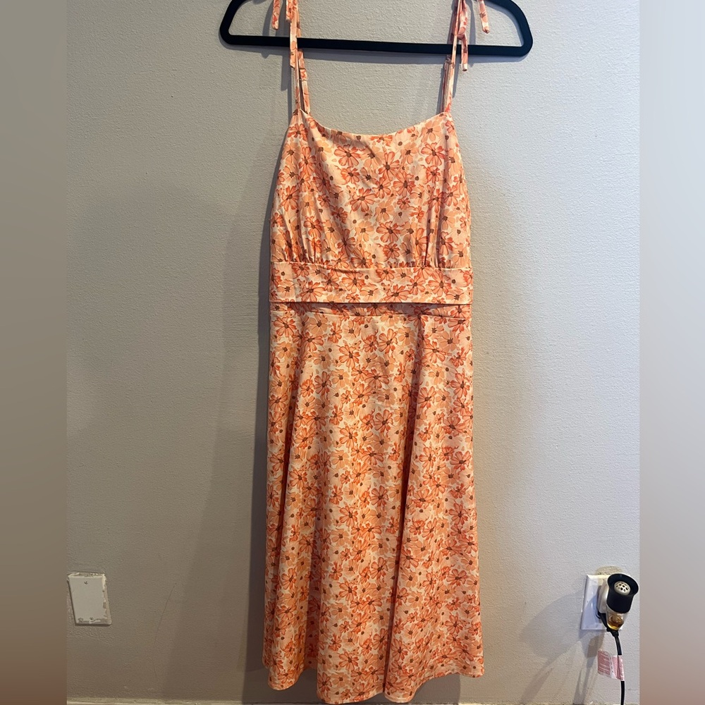 Bella pogue 1950’s vintage style Floral Orange Women's Dress